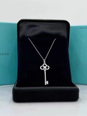 Tiffany & Co. Keys Collection Crown Key Pendant Necklace